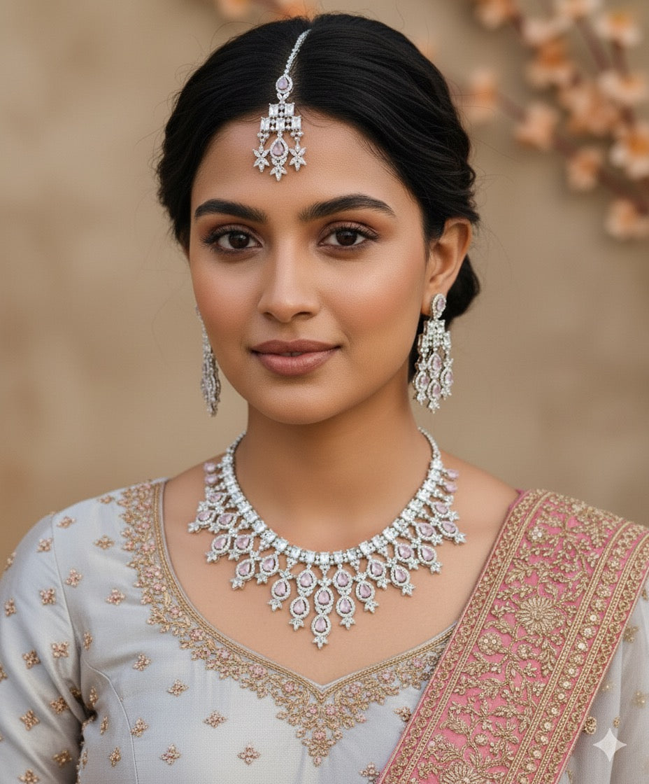 Inaara AD/CZ Necklace Set