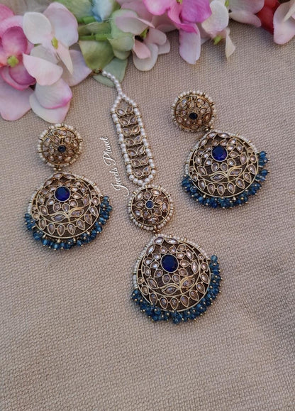 Shirin Polki Earrings Tikka