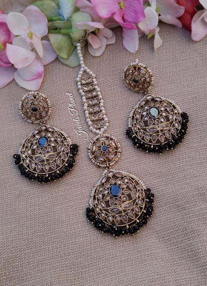 Shirin Polki Earrings Tikka