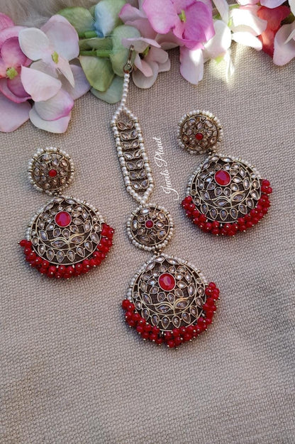 Shirin Polki Earrings Tikka