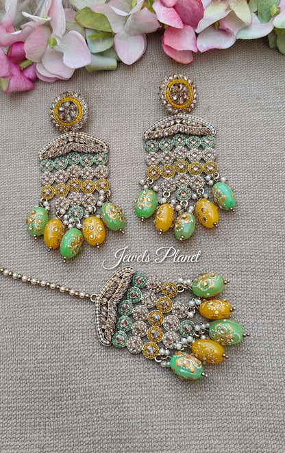 Vanita Polki Earrings Tikka