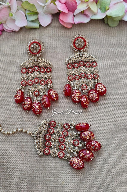 Vanita Polki Earrings Tikka