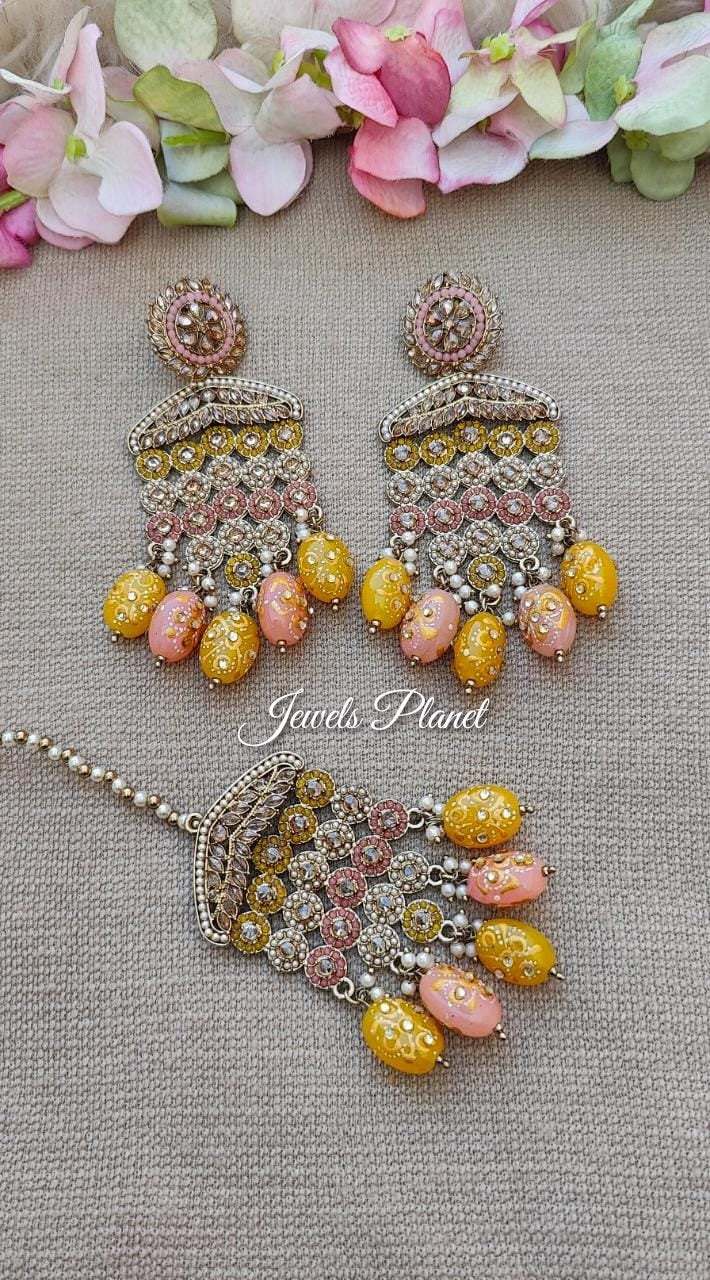 Vanita Polki Earrings Tikka