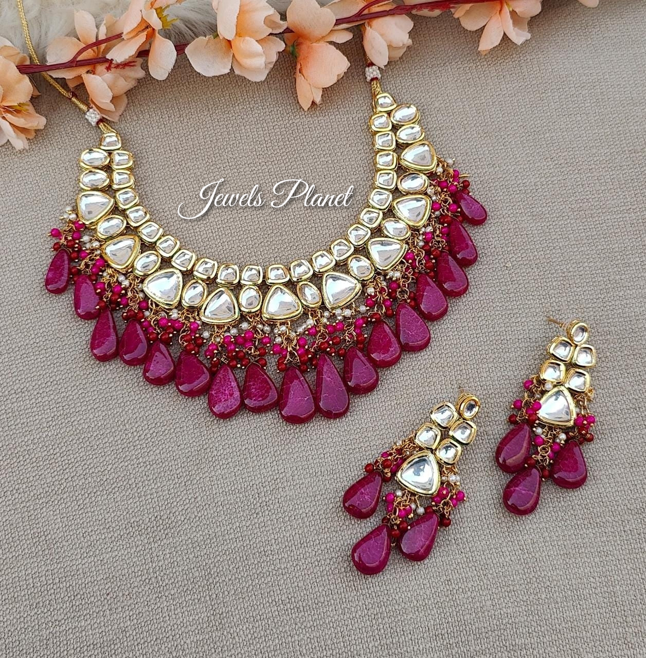 Fariha Kundan Necklace Set