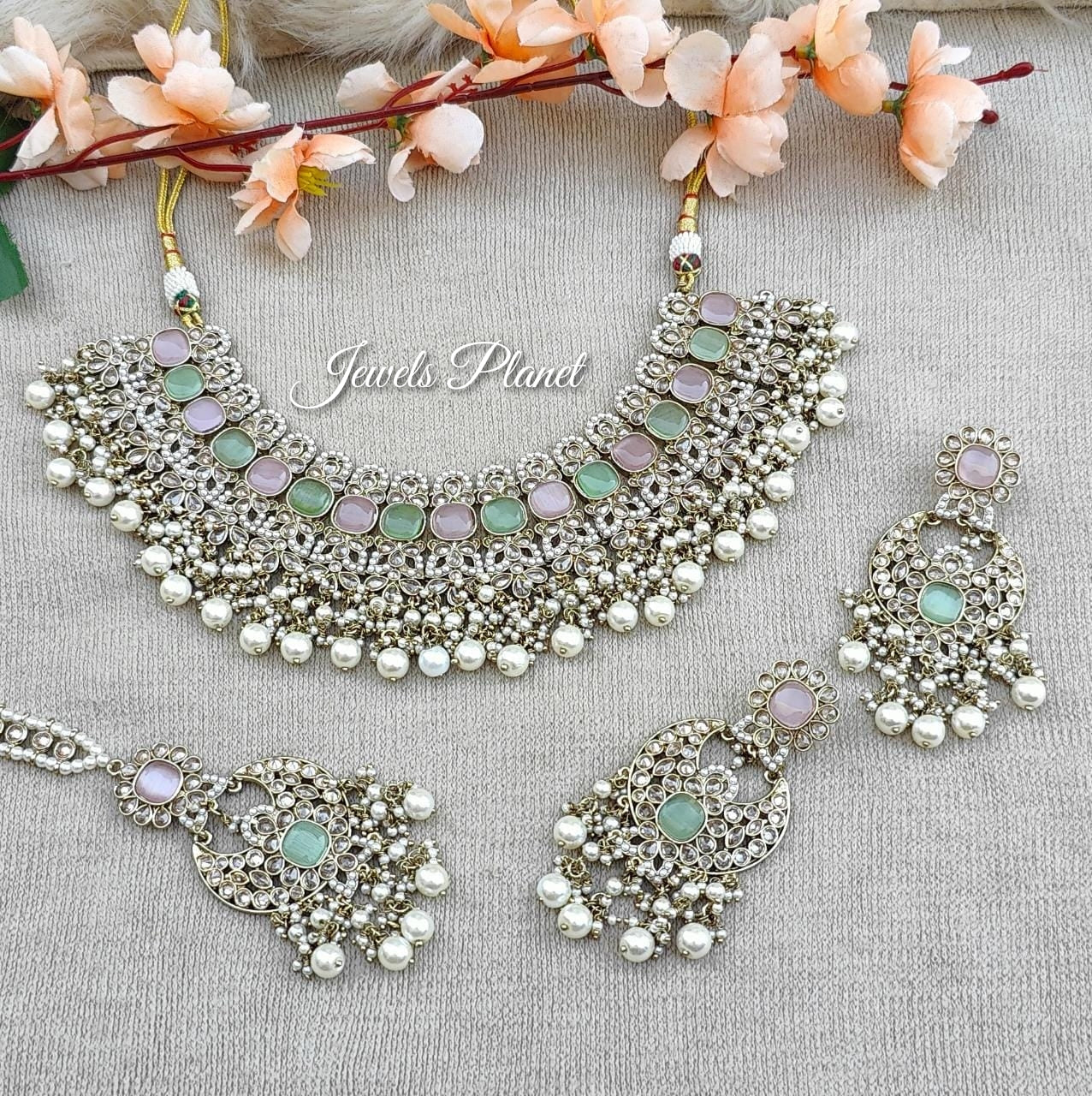 Amrita Polki Necklace Set