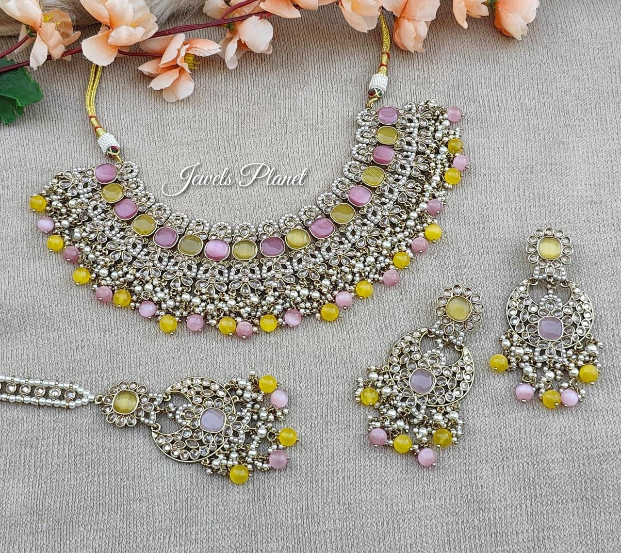 Amrita Polki Necklace Set