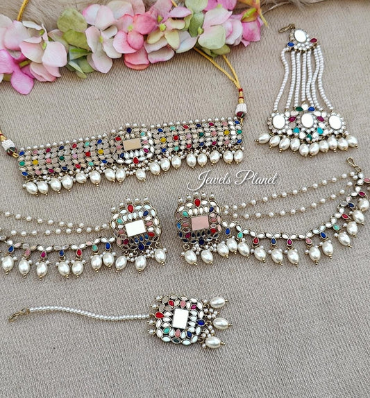 Amaira Mirror Choker Set