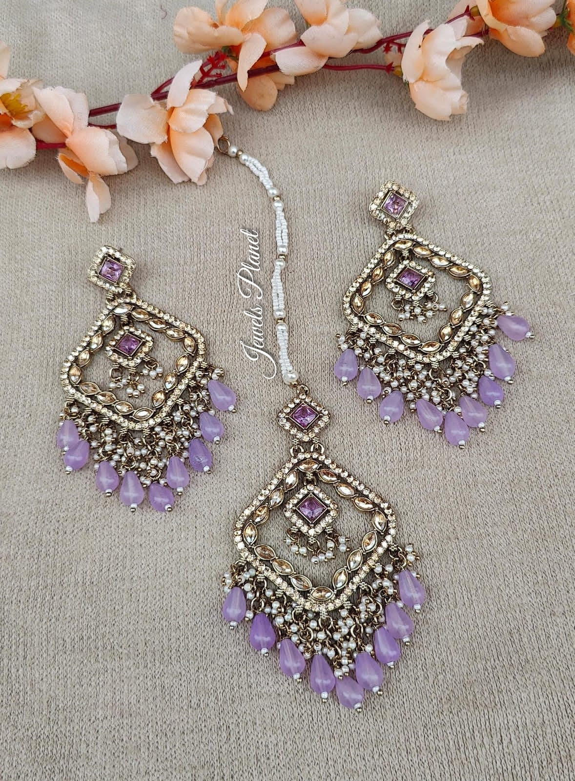 Kanak Polki Earrings Tikka