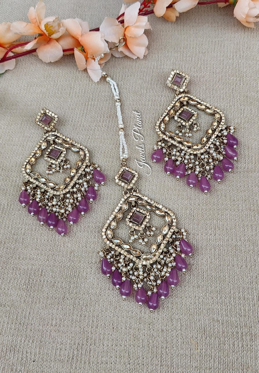 Kanak Polki Earrings Tikka