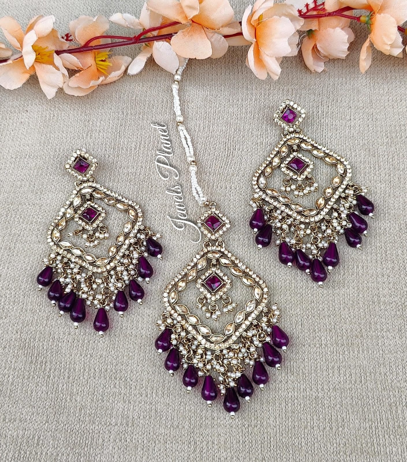 Kanak Polki Earrings Tikka