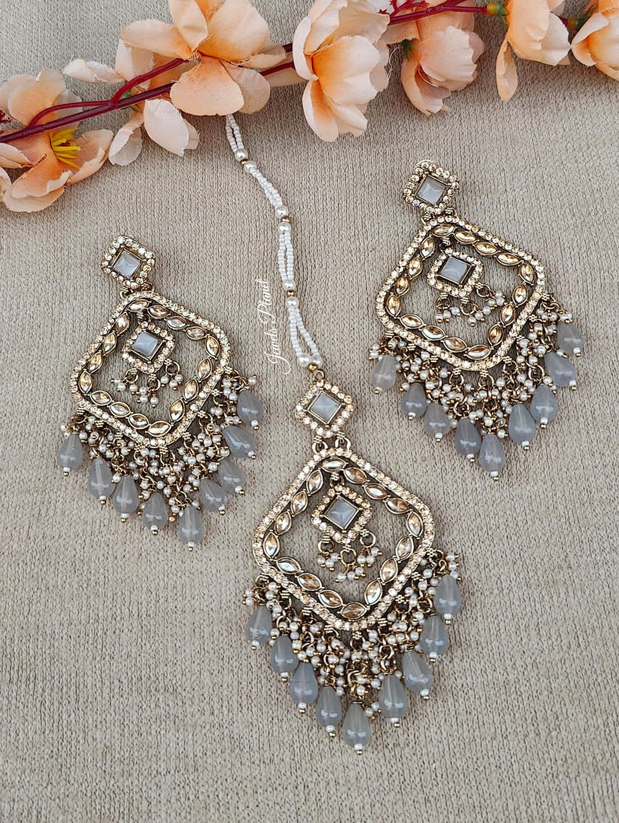 Kanak Polki Earrings Tikka