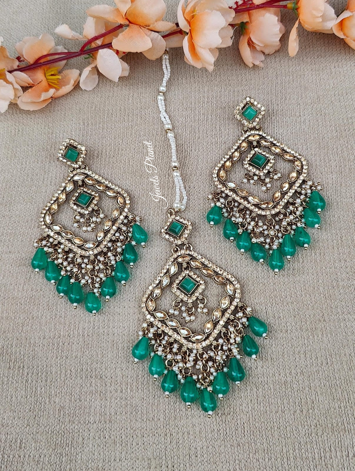 Kanak Polki Earrings Tikka