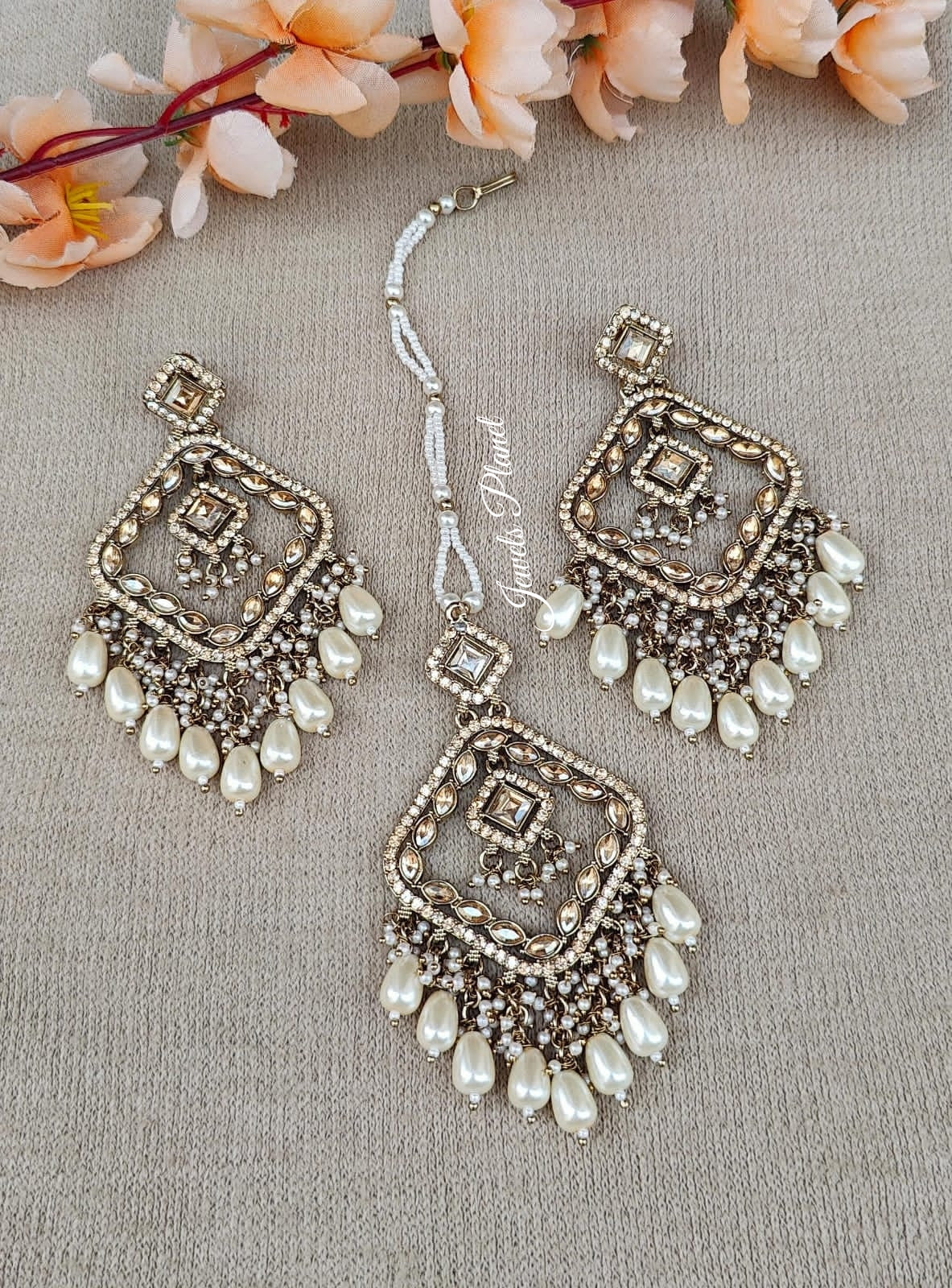 Kanak Polki Earrings Tikka