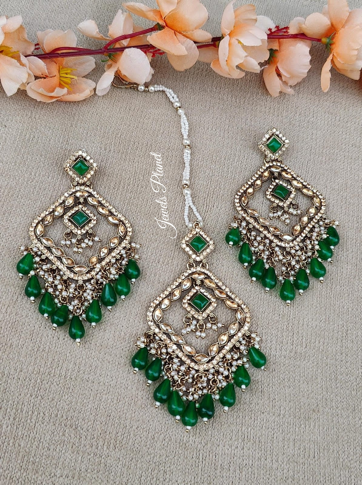 Kanak Polki Earrings Tikka