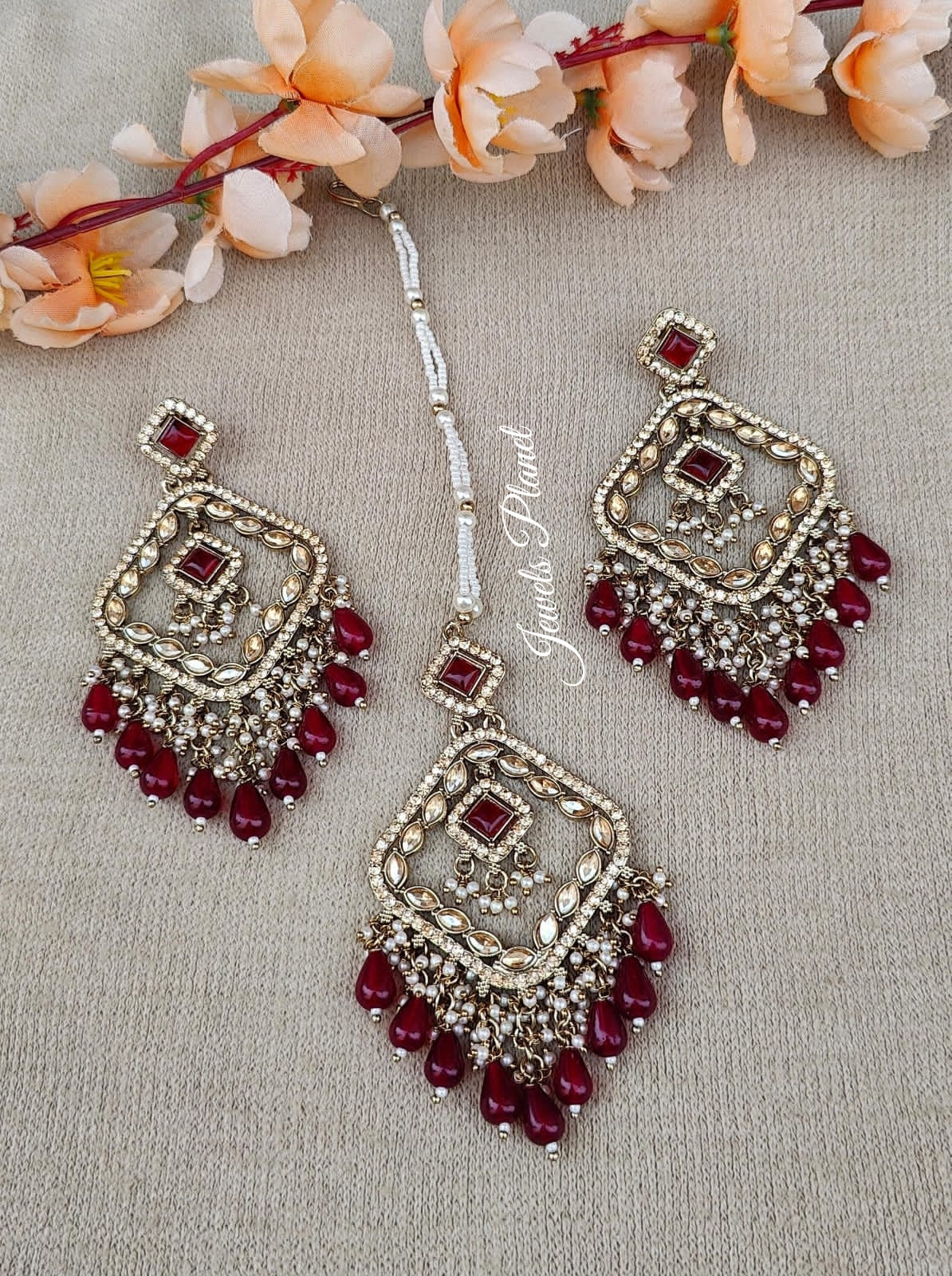 Kanak Polki Earrings Tikka