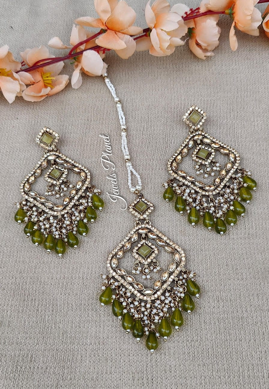 Kanak Polki Earrings Tikka