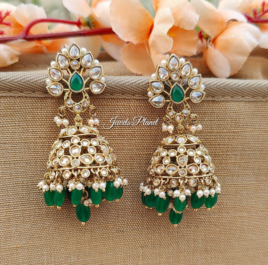 Anika Polki Jhumkas