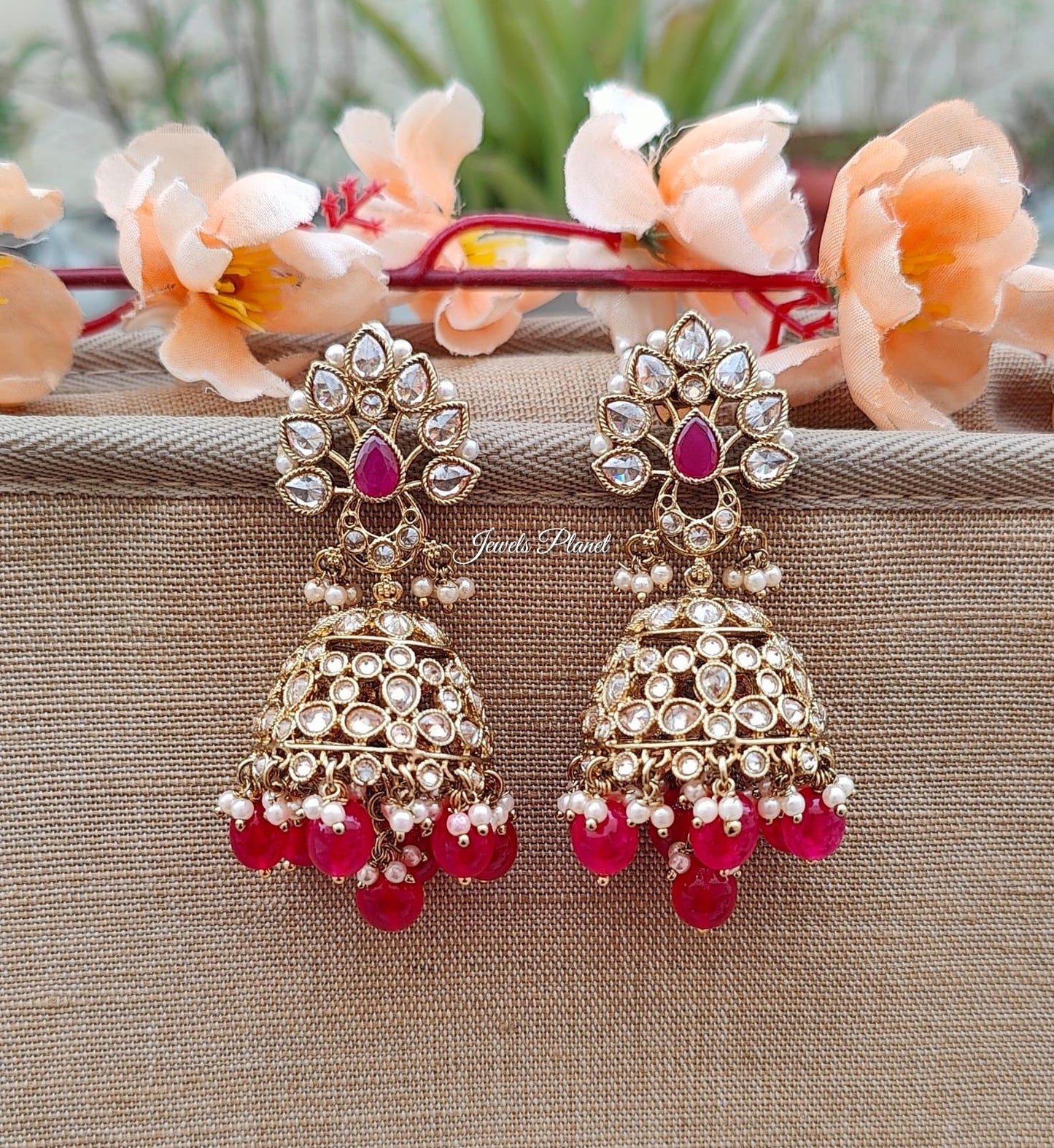 Anika Polki Jhumkas