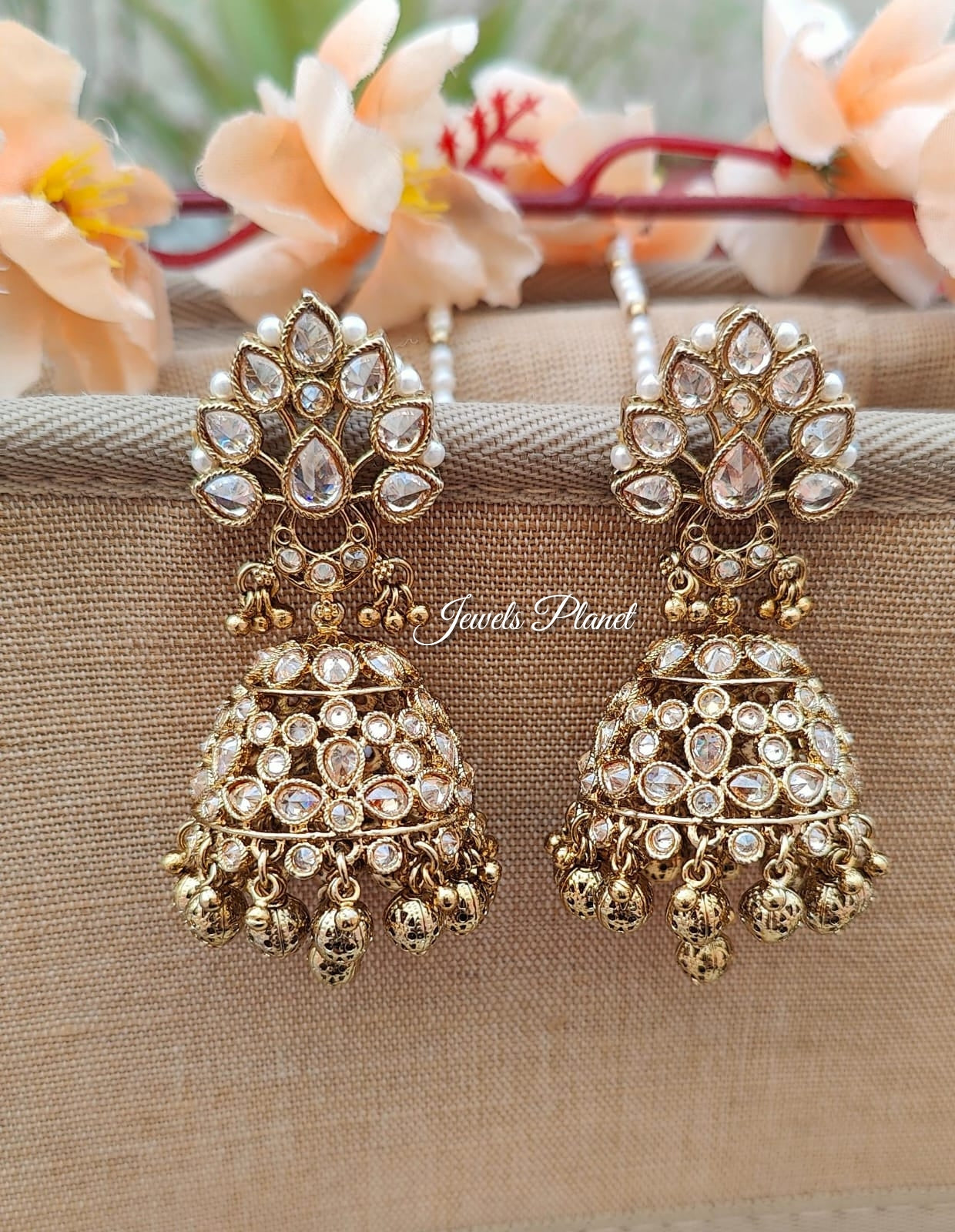 Anika Polki Jhumkas