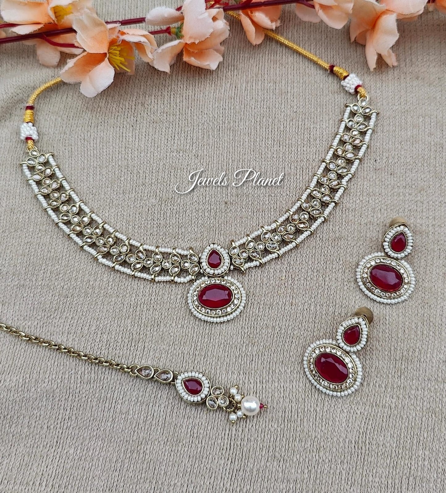 Rashi Polki Necklace Set