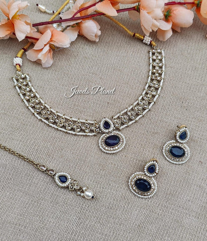 Rashi Polki Necklace Set