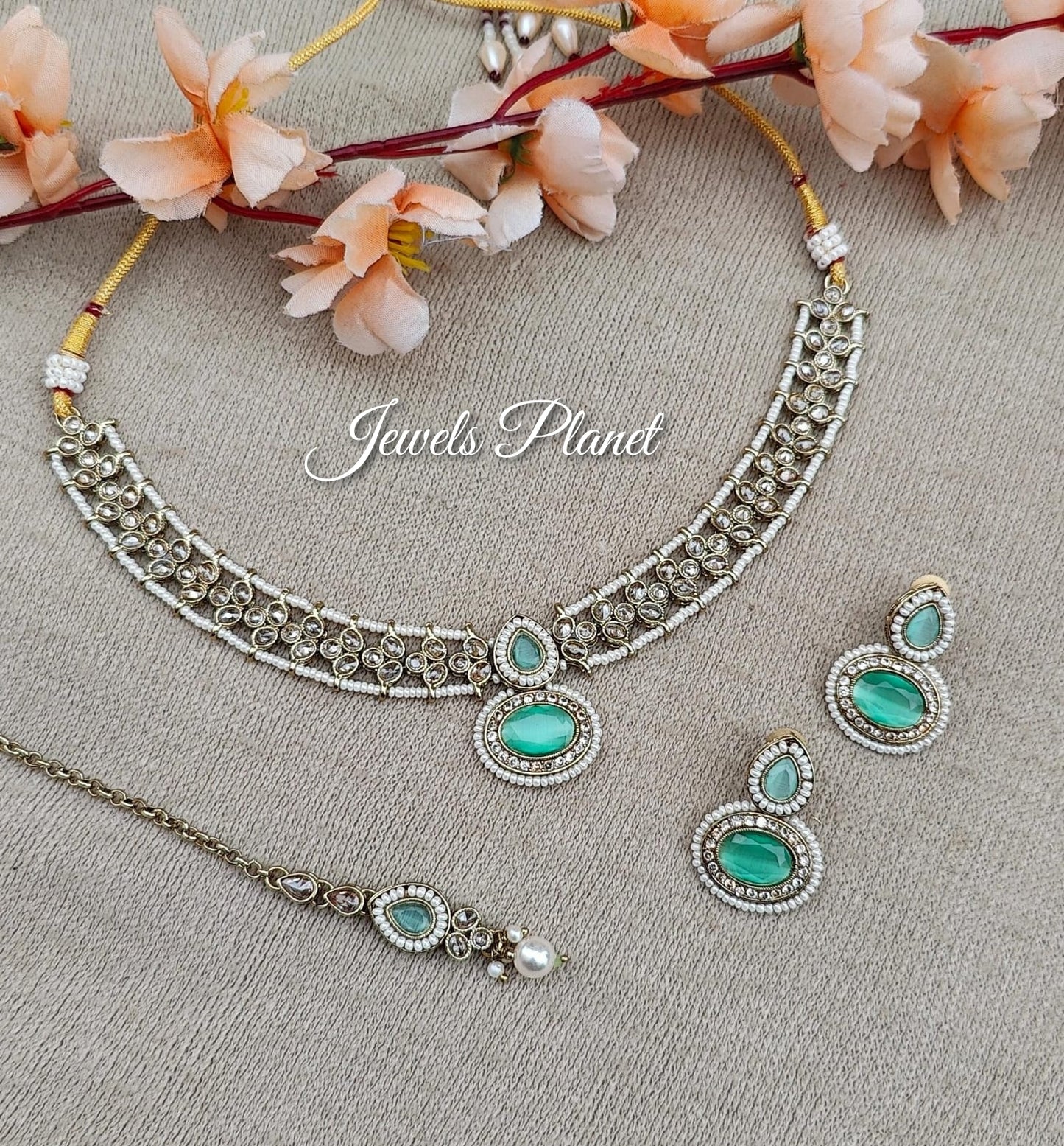 Rashi Polki Necklace Set