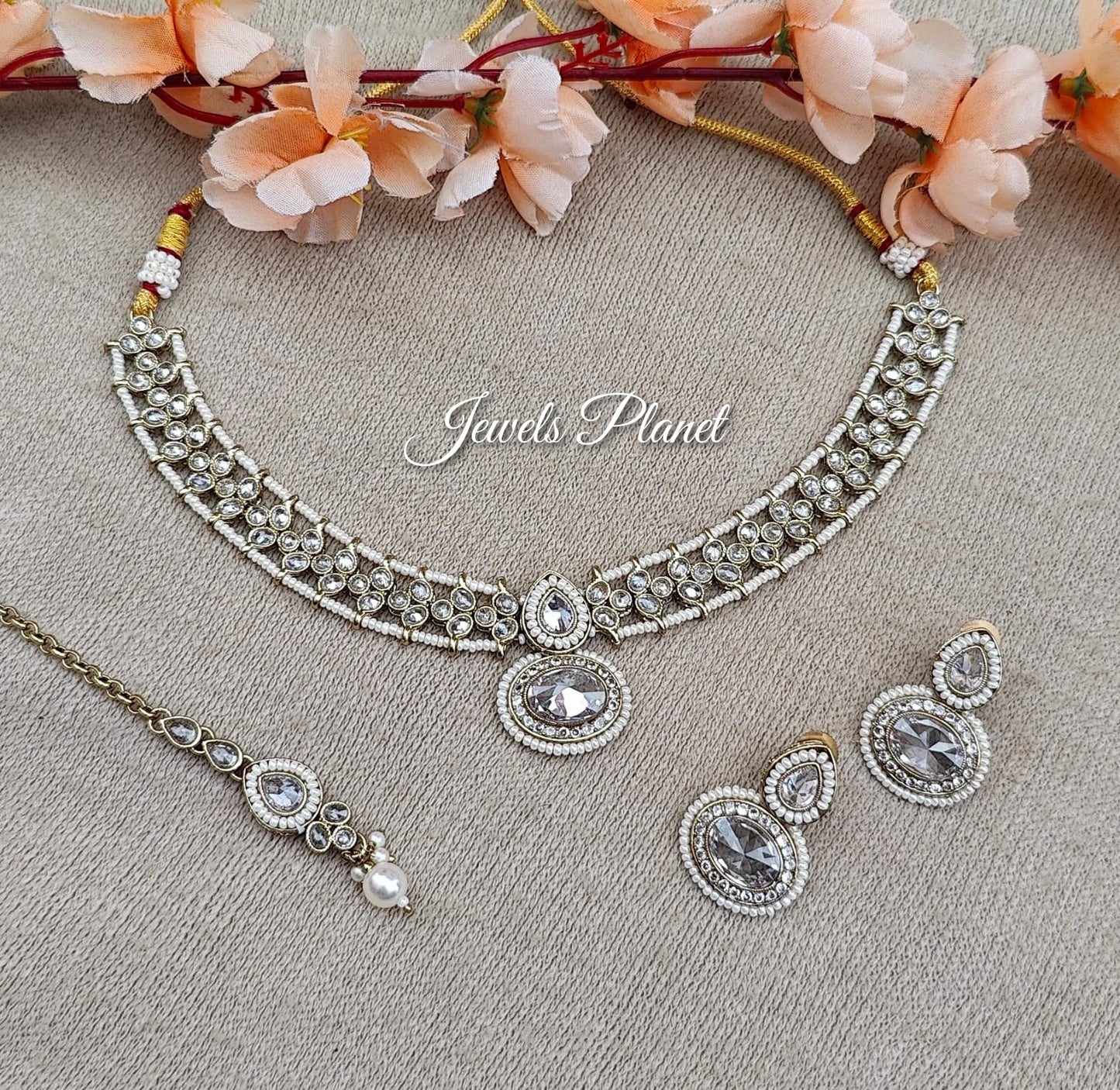 Rashi Polki Necklace Set