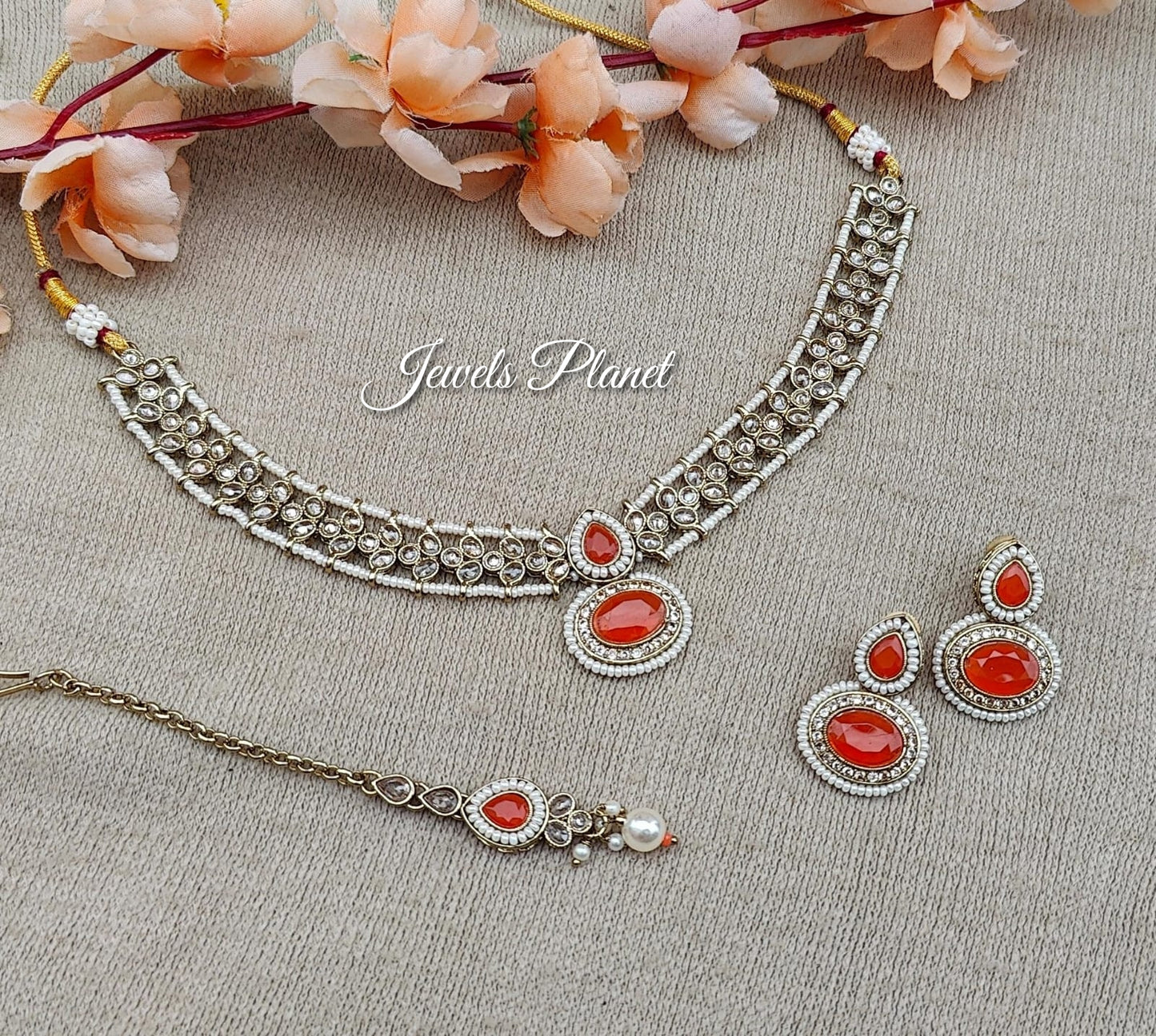 Rashi Polki Necklace Set