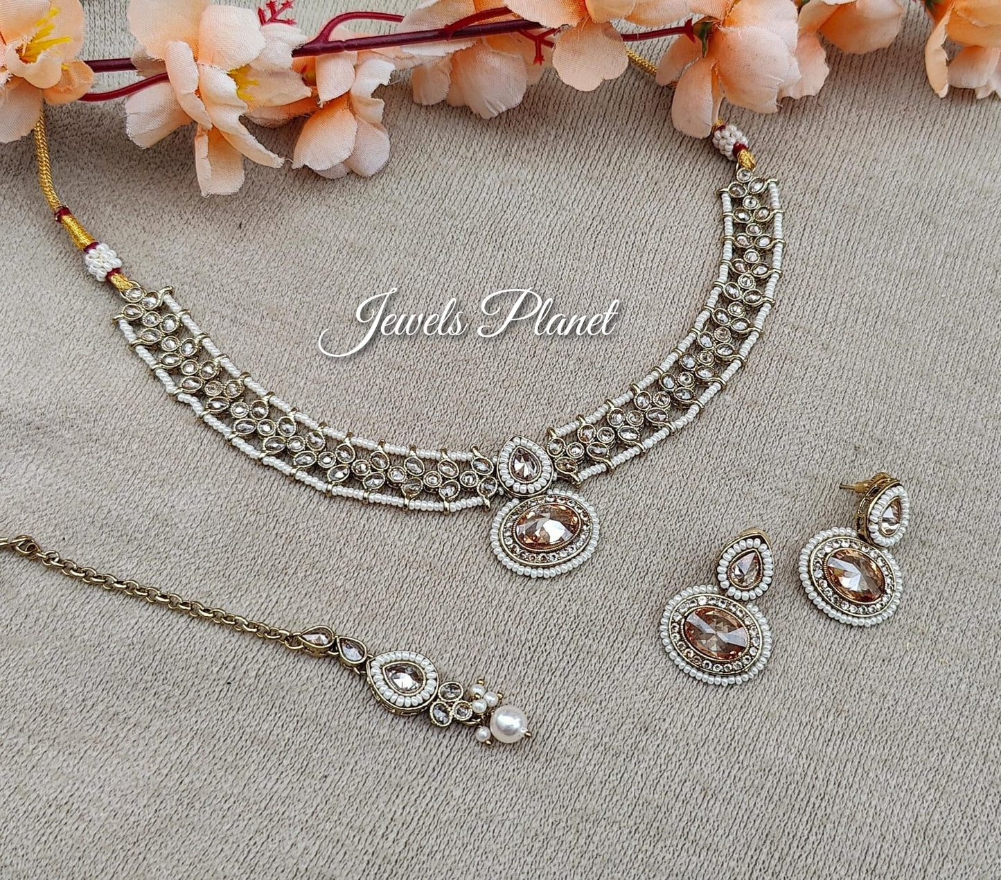 Rashi Polki Necklace Set