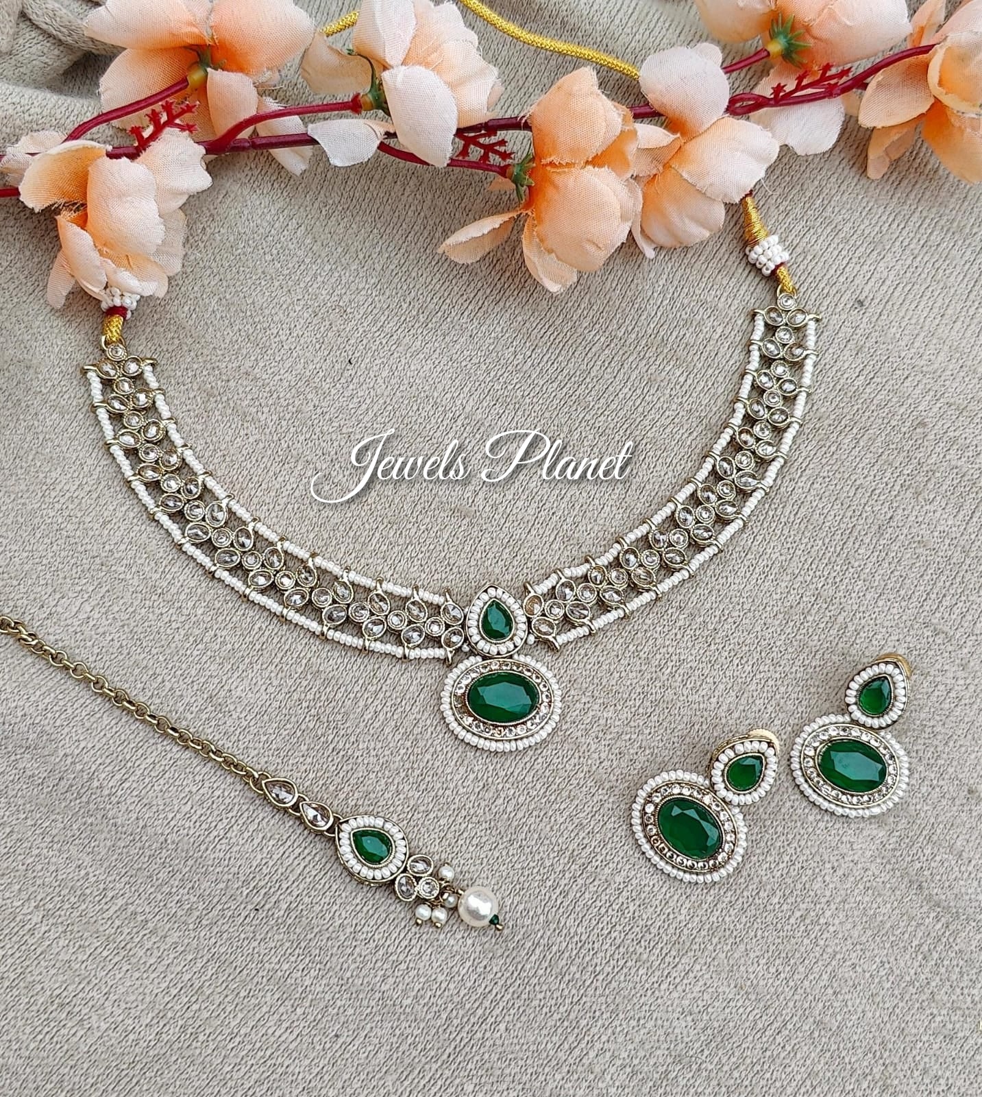 Rashi Polki Necklace Set