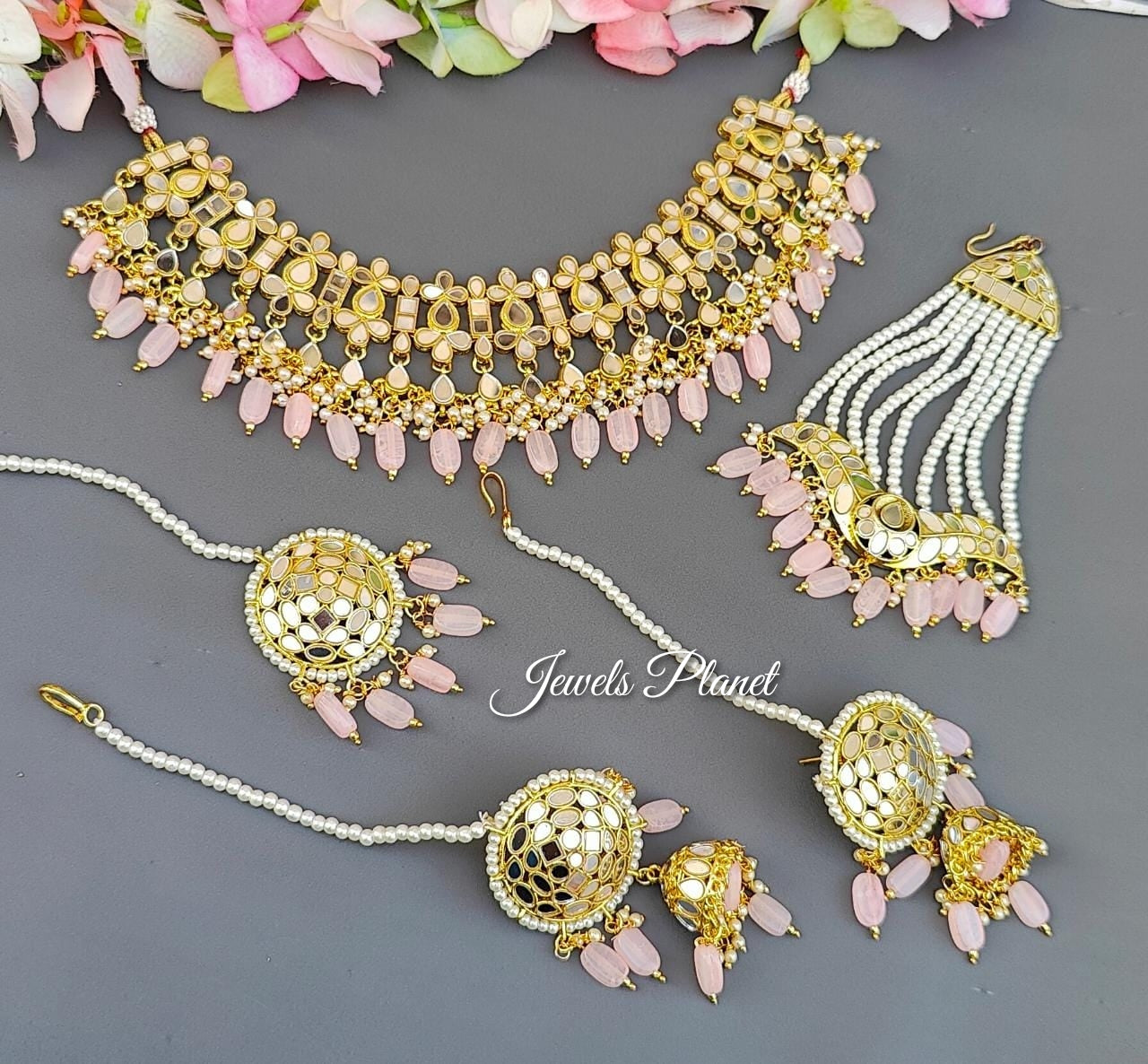 Ikra Mirror Necklace Set