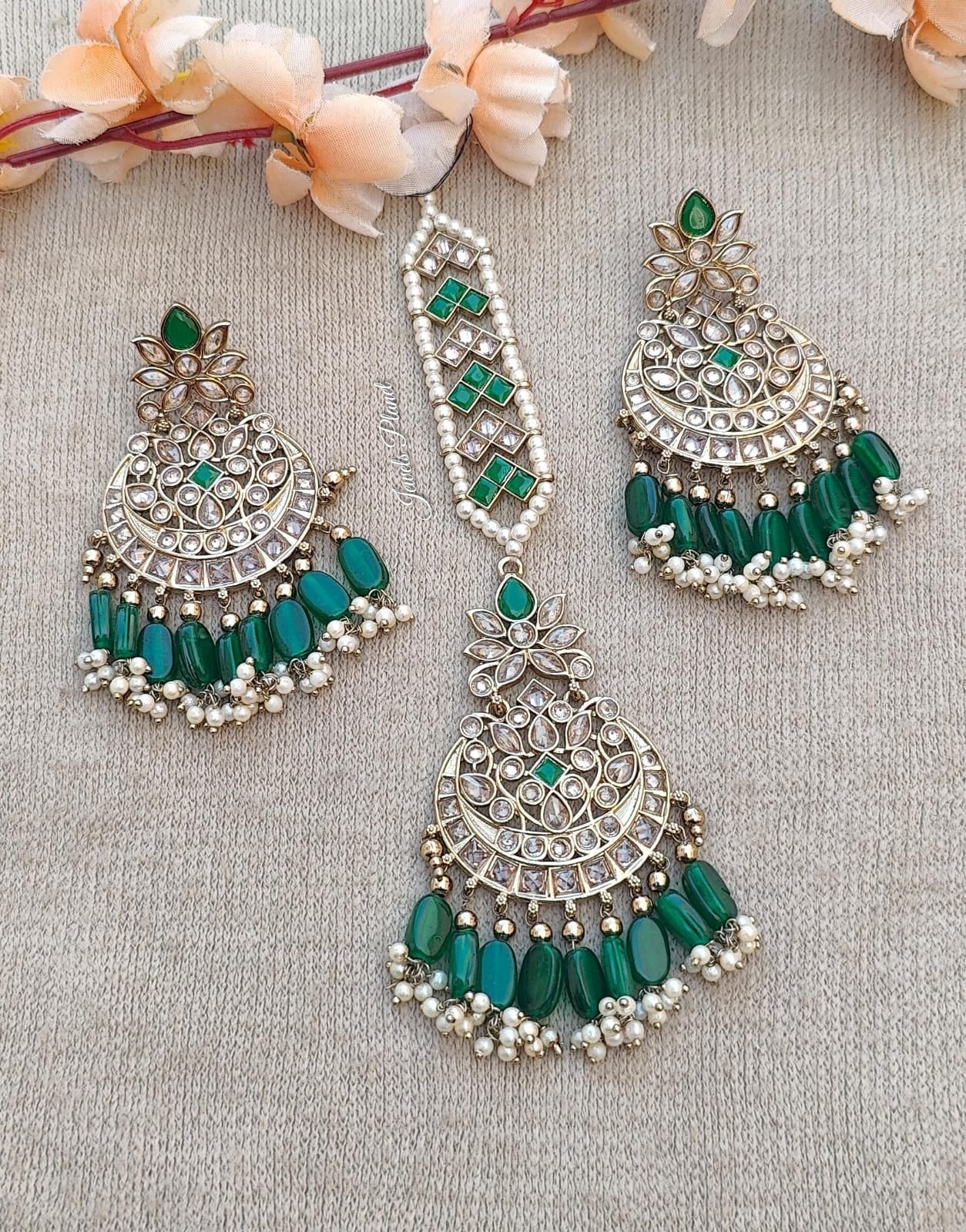 Sumita Polki Earrings Tikka