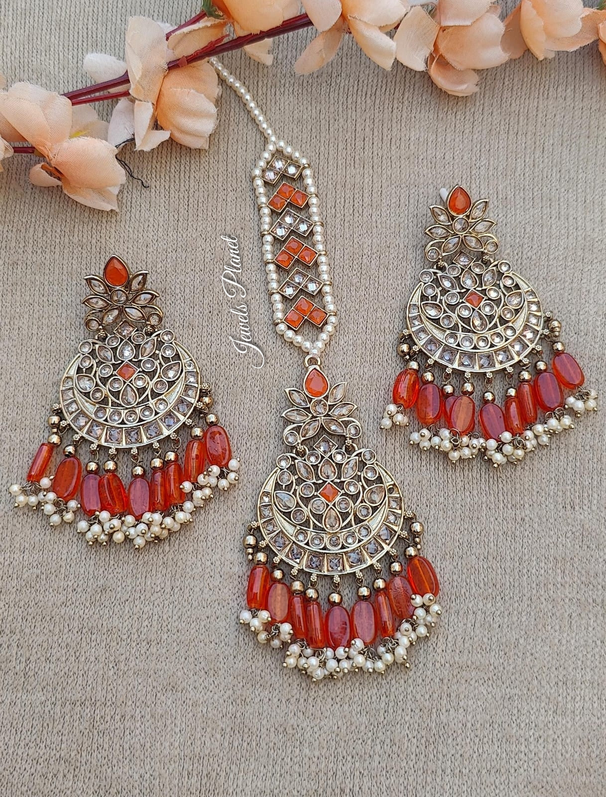 Sumita Polki Earrings Tikka