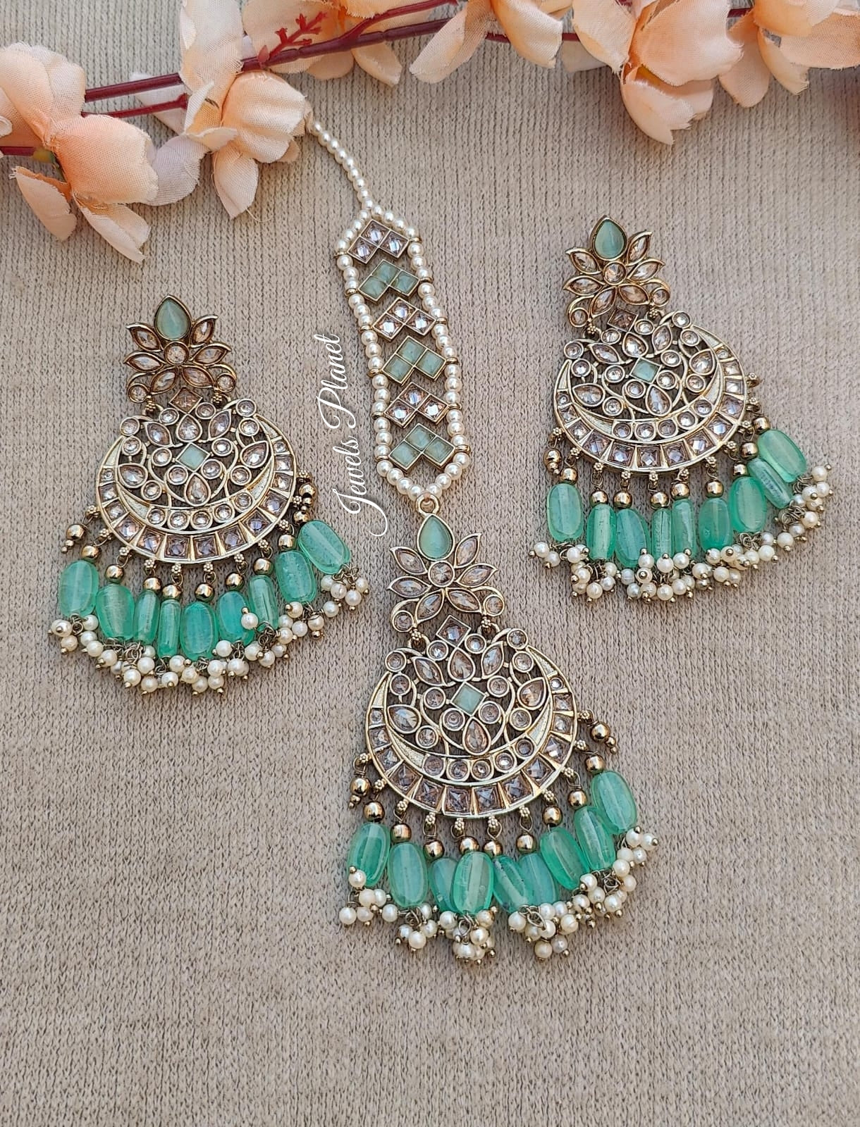 Sumita Polki Earrings Tikka