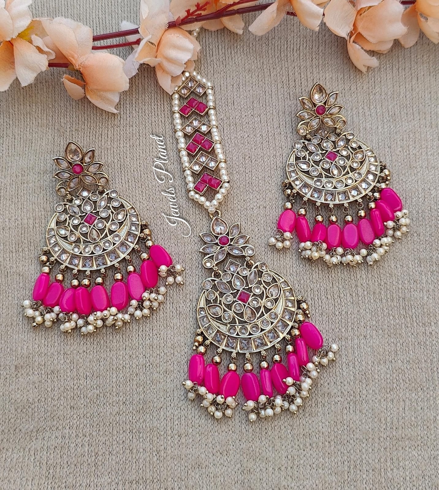 Sumita Polki Earrings Tikka