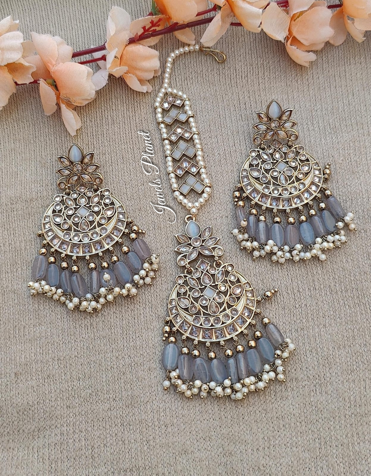 Sumita Polki Earrings Tikka