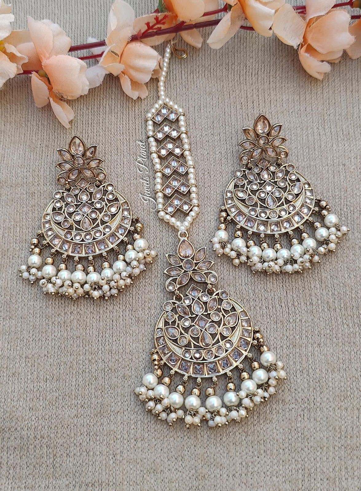 Sumita Polki Earrings Tikka