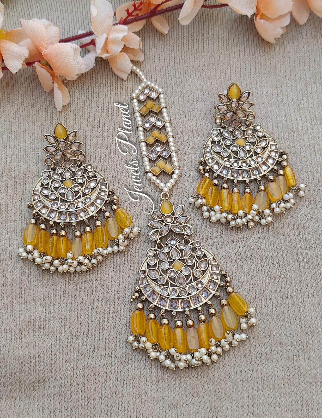 Sumita Polki Earrings Tikka