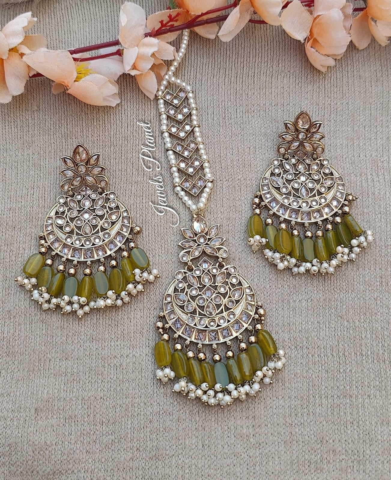 Sumita Polki Earrings Tikka