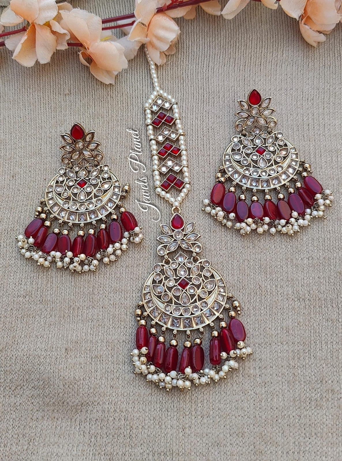 Sumita Polki Earrings Tikka