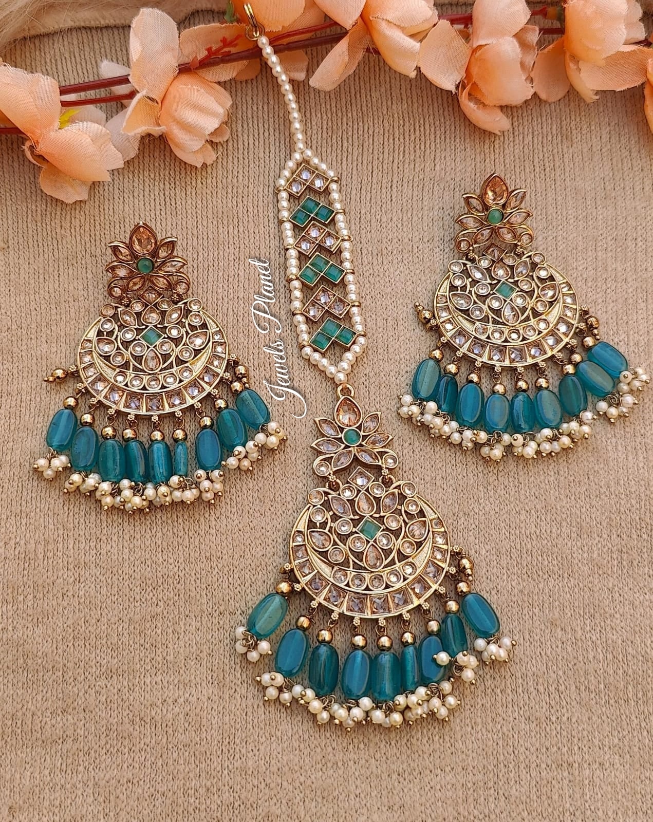 Sumita Polki Earrings Tikka