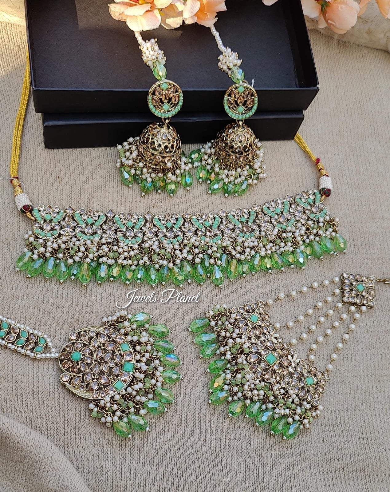 Aisha Bridal Jhumar Choker Set