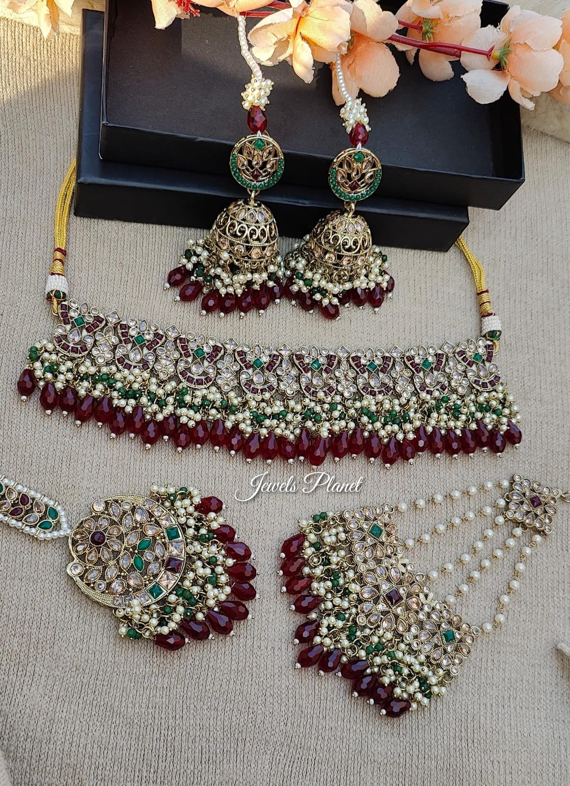 Aisha Bridal Jhumar Choker Set