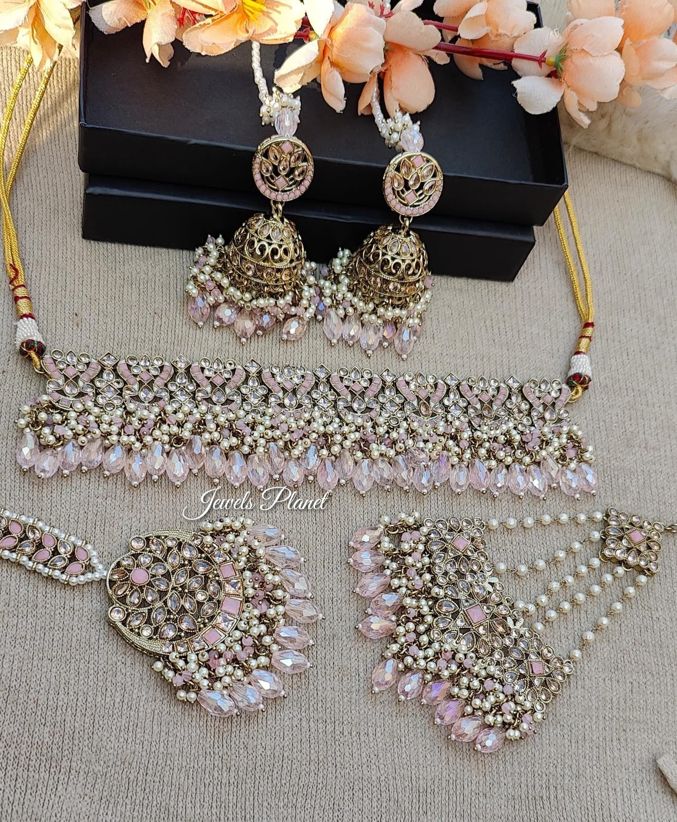 Aisha Bridal Jhumar Choker Set – Parneet Jewels