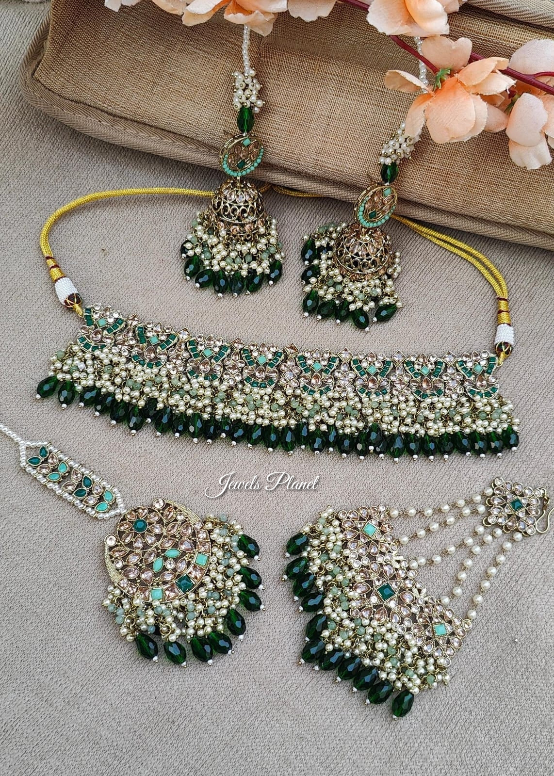 Aisha Bridal Jhumar Choker Set