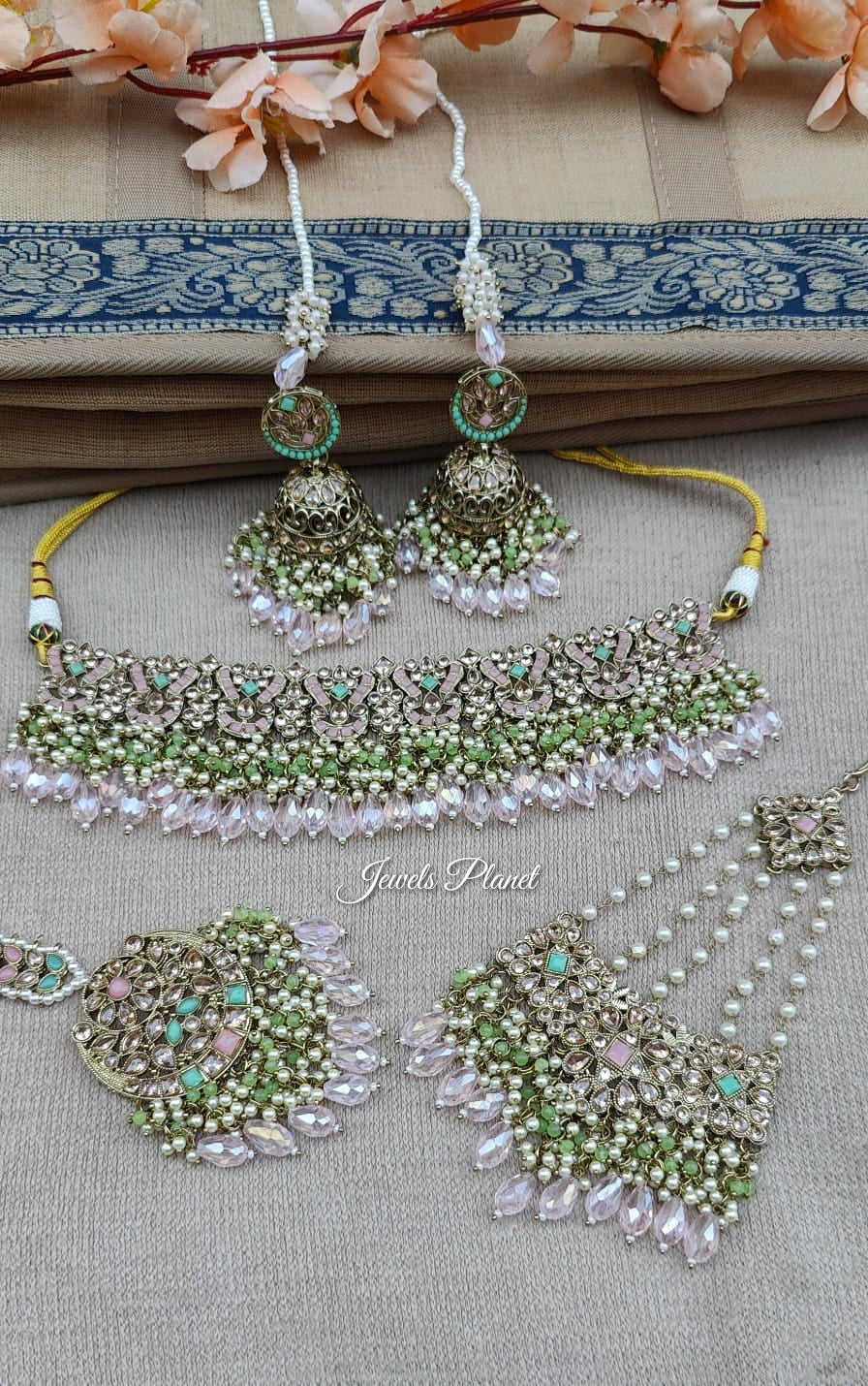 Aisha Bridal Jhumar Choker Set