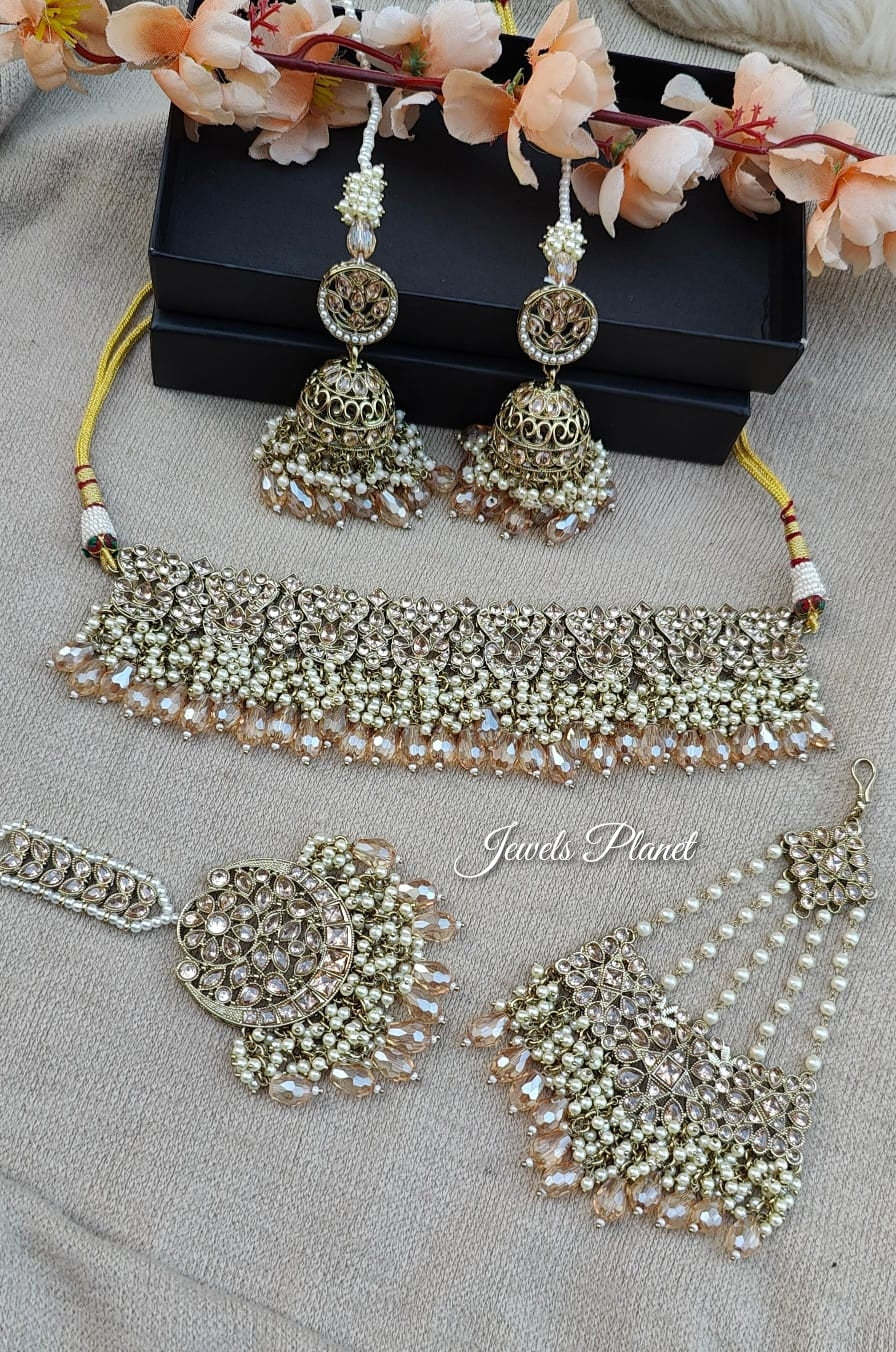 Aisha Bridal Jhumar Choker Set