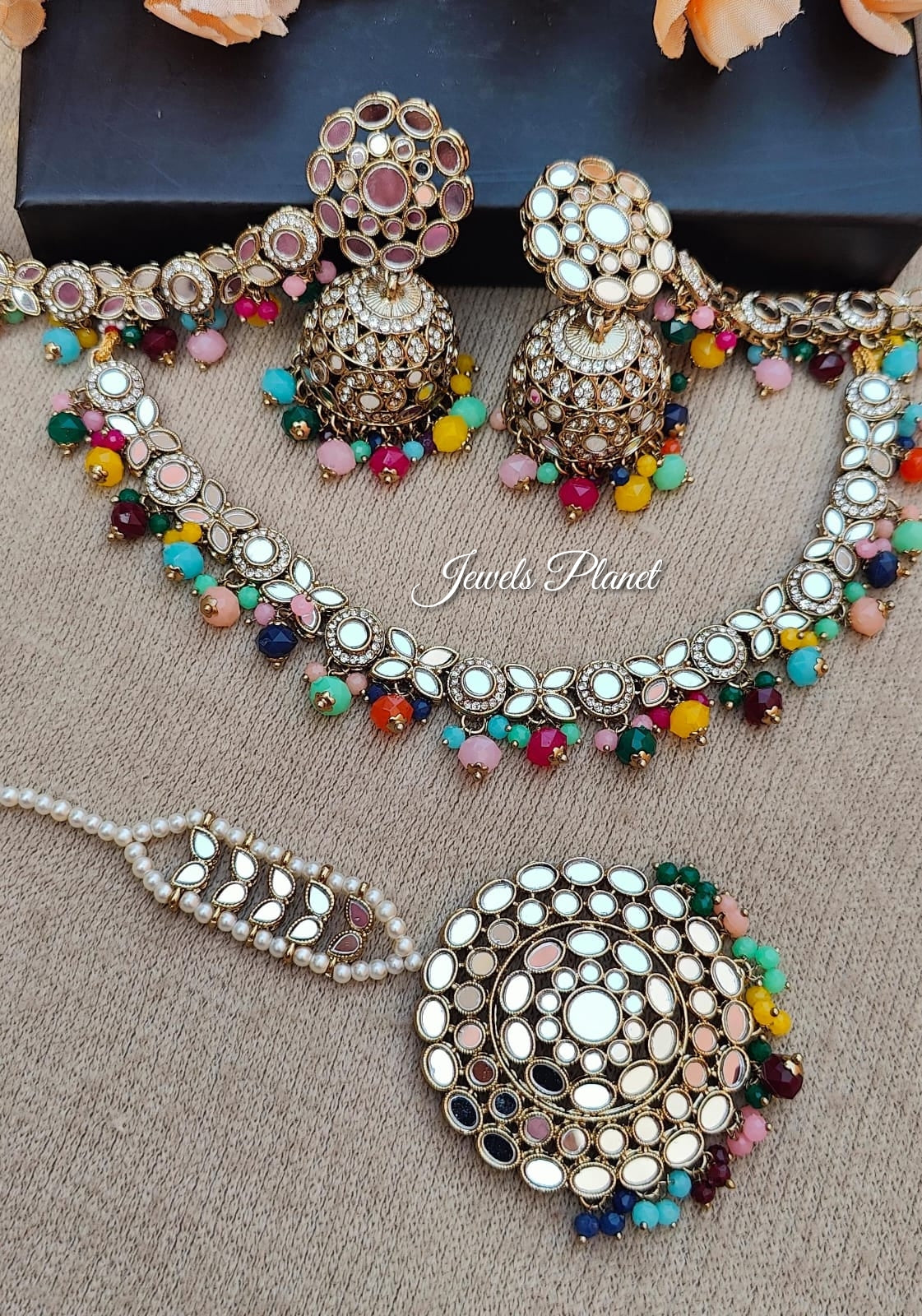 Vineet Mirror Necklace Set