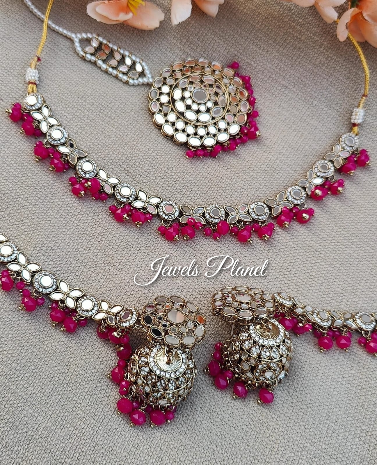 Vineet Mirror Necklace Set