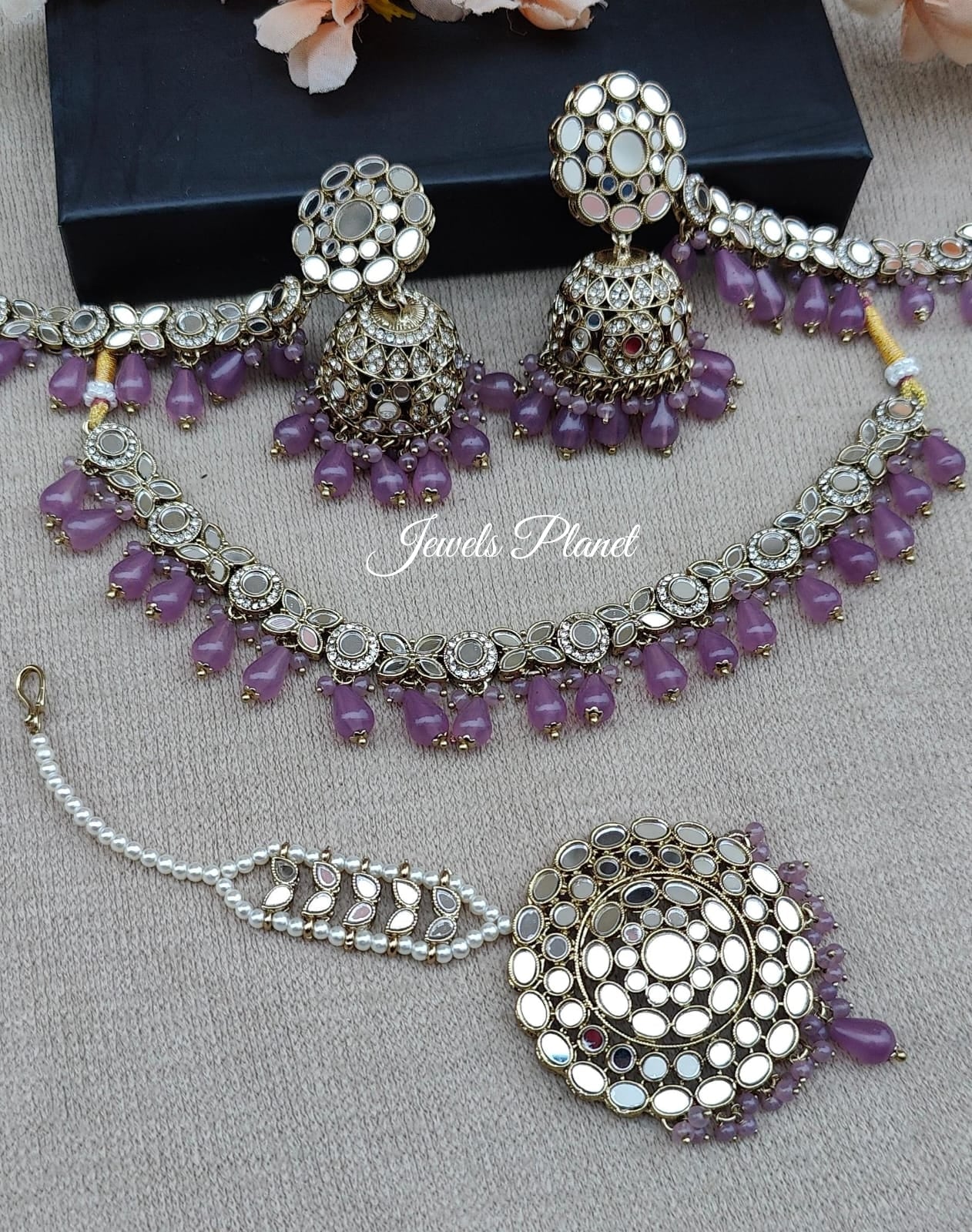 Vineet Mirror Necklace Set